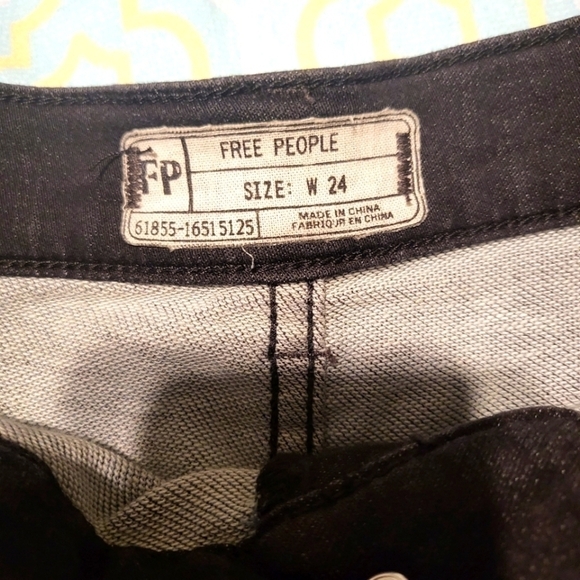 Free People | High-Waist Black Shorts - Picture 4 of 4